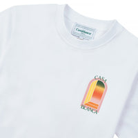 Gradient Arch Logo Tee | White - Capsule NYC