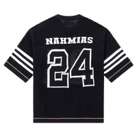 Knit 24 Football Shirt | Black - Capsule NYC