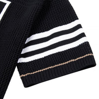 Knit 24 Football Shirt | Black - Capsule NYC