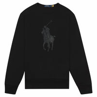 Leather Pony Fleece Sweatshirt | Black - Capsule NYC