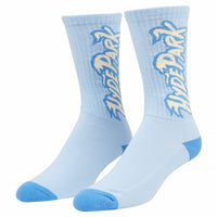 Logo Intarsia Sock | Blue - Capsule NYC