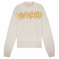 Logo Shetland Sweater | Stone White - Capsule NYC