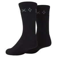 Monogram Crew Sock | Black - Capsule NYC