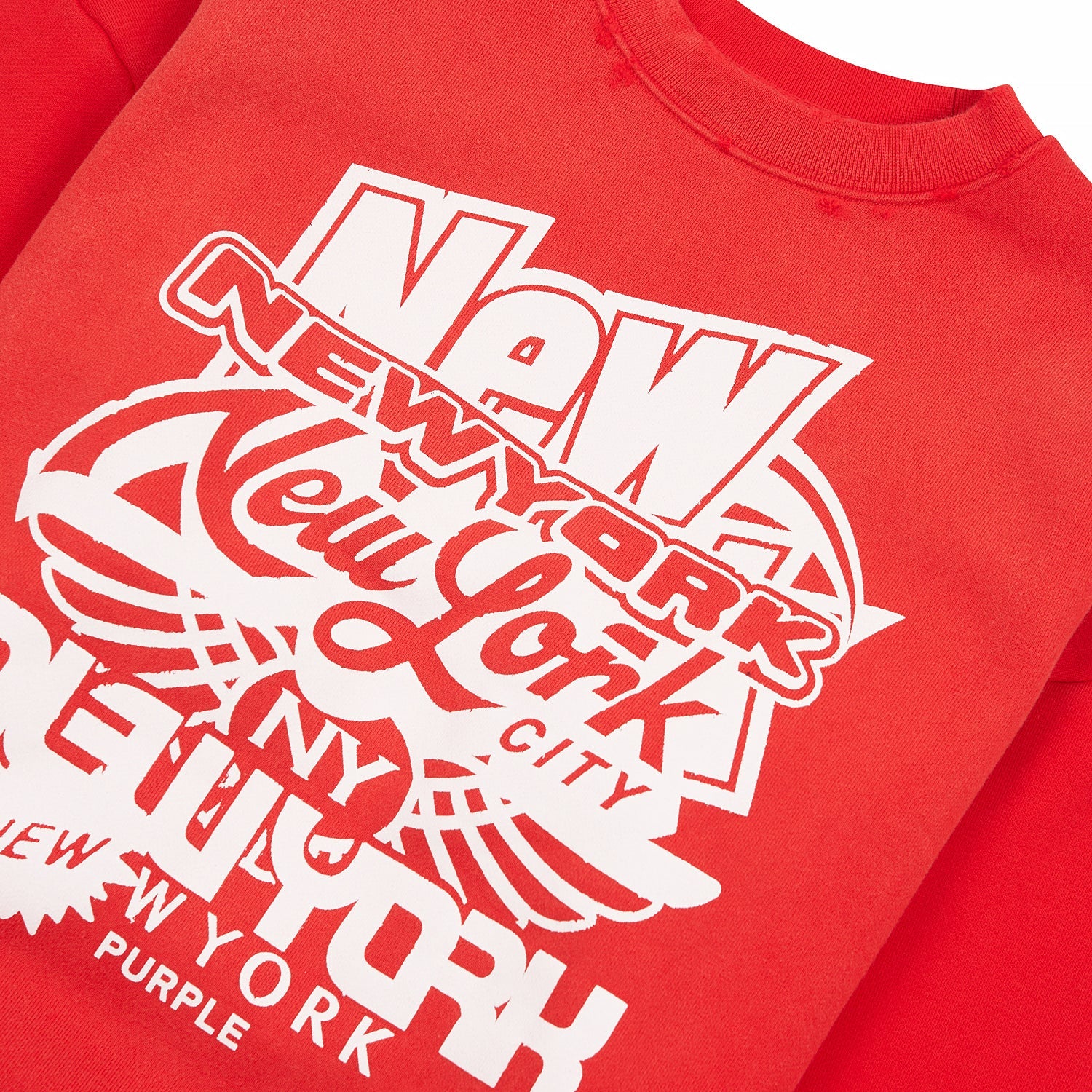 New York Sweatshirt | Red – Capsule NYC