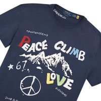Peace Climb Love Tee | Navy Cobalt - Capsule NYC