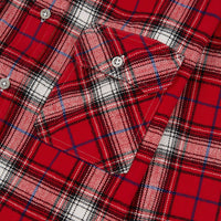 Plaid Flannel Shirt | Red - Capsule NYC