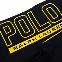 Polo Print Athletic Short | Black - Capsule NYC