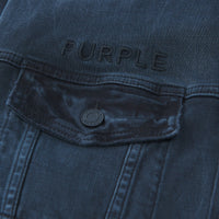 Purple X Blue Sky Denim Jacket | Orange - Capsule NYC