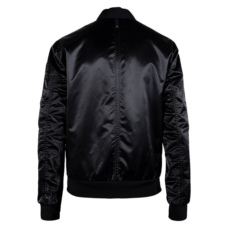 Ragnar Satin Bomber Jacket Black – Capsule NYC - Main Image
