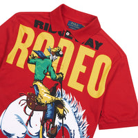 Rodeo Graphic Polo Shirt | Red - Capsule NYC