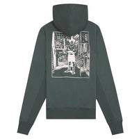 Scribbled Logo Hoodie | Evergreen - Capsule NYC