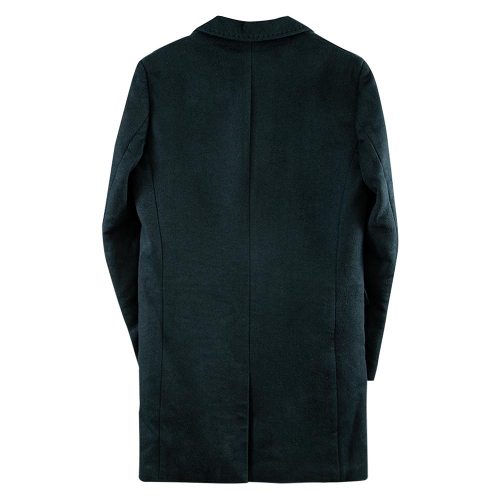 Single Breat Wool Coat | Pine – Capsule NYC