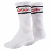 Speed Striped Sock | Black/White/Red - Capsule NYC