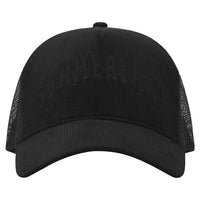 Summerland Corduroy Trucker Hat | Black - Capsule NYC