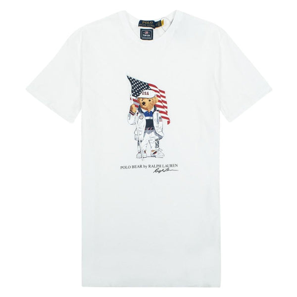 Polo bear clearance white t shirt