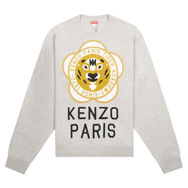 Tiger Academy Sweater Pale Grey Capsule NYC