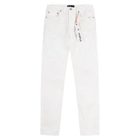 White Quilted Destroy Pocket Denim - Capsule NYC