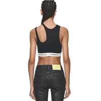 Women's Rib Cut-Out Bralette | Black - Capsule NYC