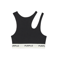 Women's Rib Cut-Out Bralette | Black - Capsule NYC