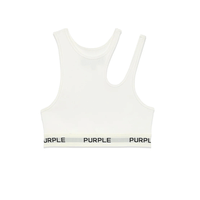 Women's Rib Cut-Out Bralette | White - Capsule NYC