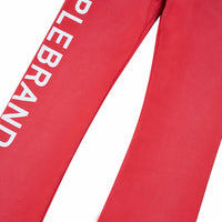 Wordmark Flared Pant | Red - Capsule NYC
