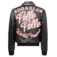 World Famous Soda Club Jacket | Black/White/Cabernet - Capsule NYC