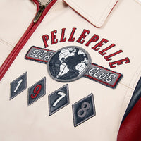 World Famous Soda Club Jacket | Ivory/Cabernet/Navy - Capsule NYC