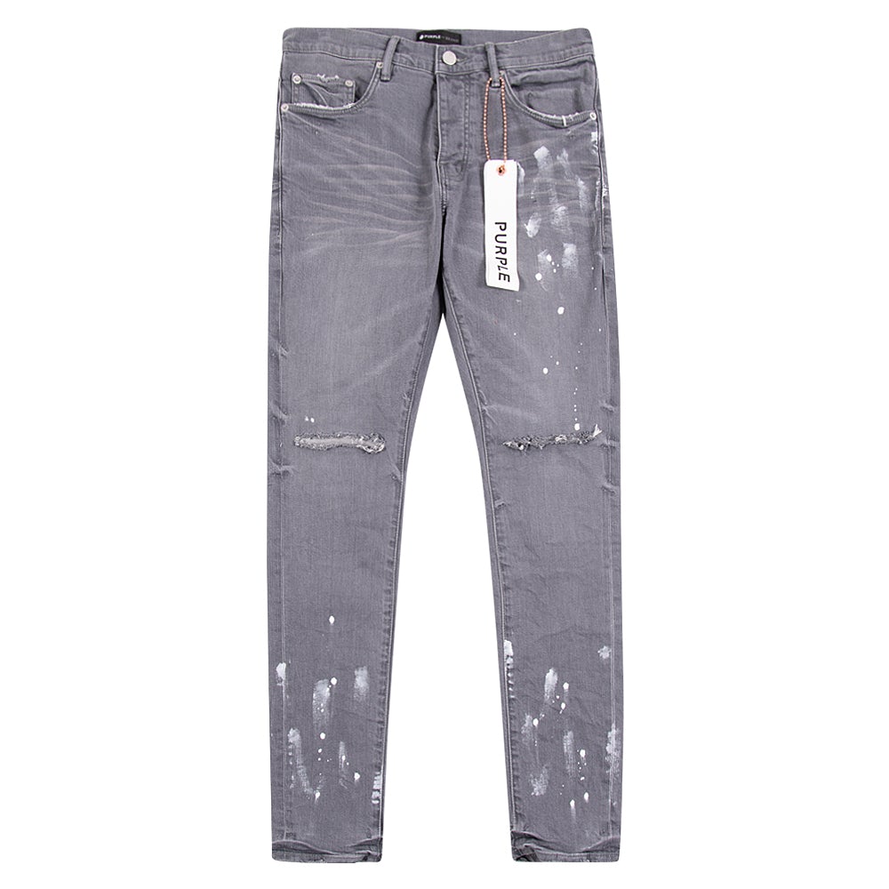 Worn Grey Knee Slit Denim – Capsule NYC