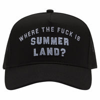WTFS Trucker Hat | Black - Capsule NYC